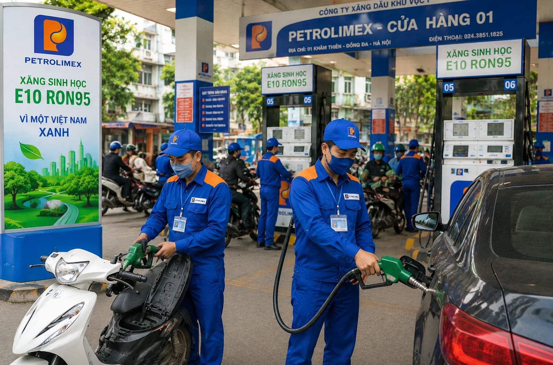 Điều chỉnh giá xăng, dầu từ 0h ngày 1/7: Xăng E5 RON92 tăng 1.426 đồng/lít, xăng E10 RON95-III tăng 1.287 đồng/lít